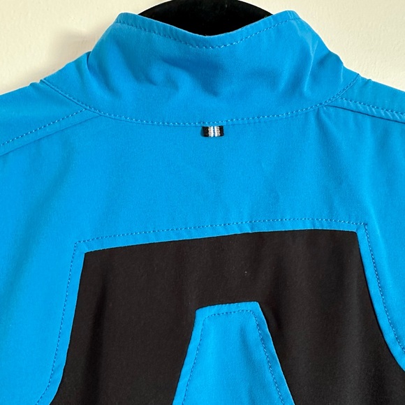 J.LINDEBERG Blue Black Soft Shell Windbreaker Jacket Full Zip - Picture 12 of 15